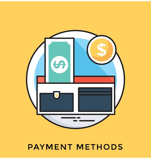 Payment Methods Flat vector Icon