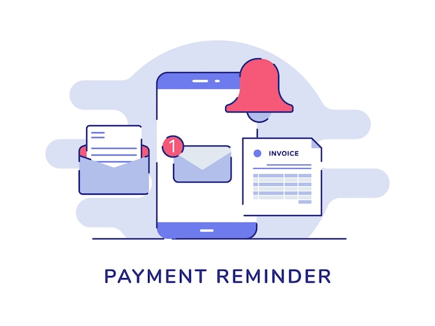 Payment reminder alarm message notification