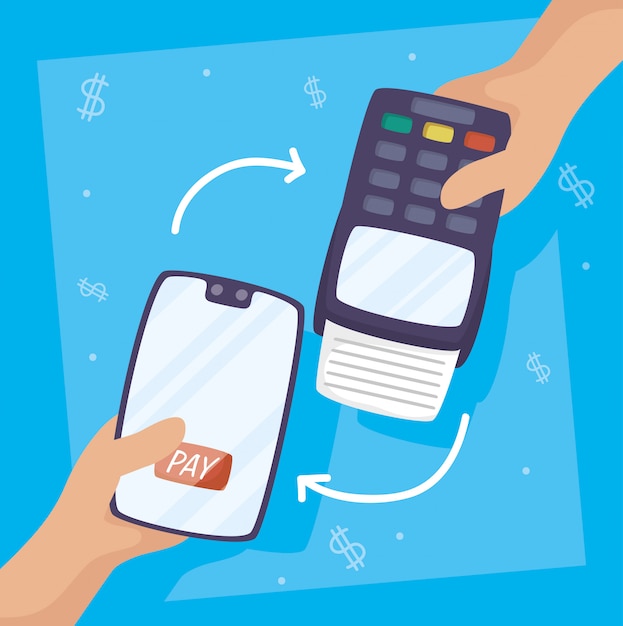 Payments online technology with smartphone and voucher