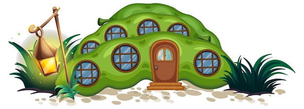 Pea house with round windows