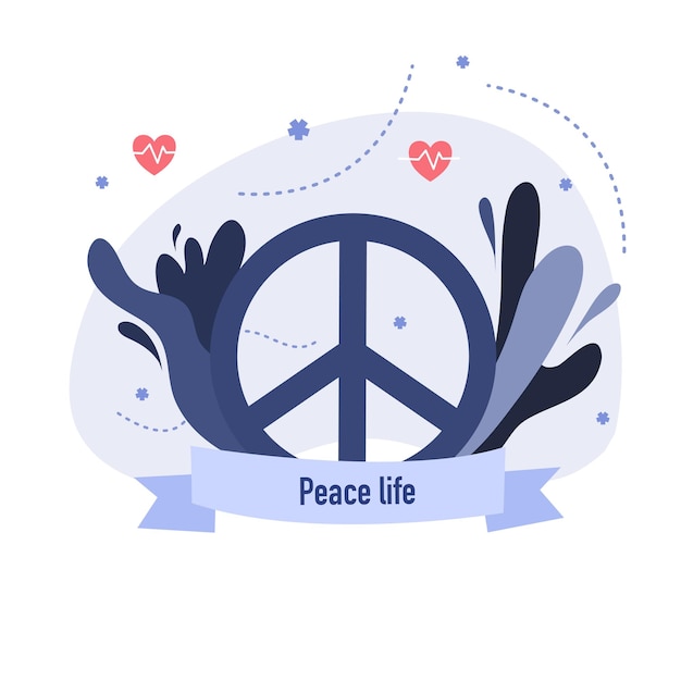 Peace day illustration vector design for day of peace event vector