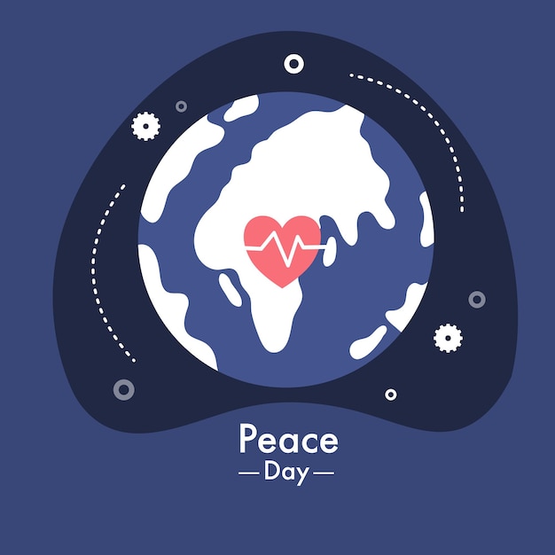 Peace day illustration vector design for day of peace event vector