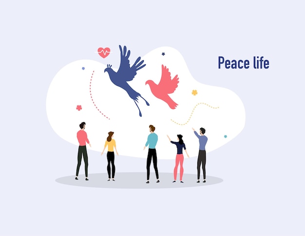 Peace day illustration vector design for day of peace event vector