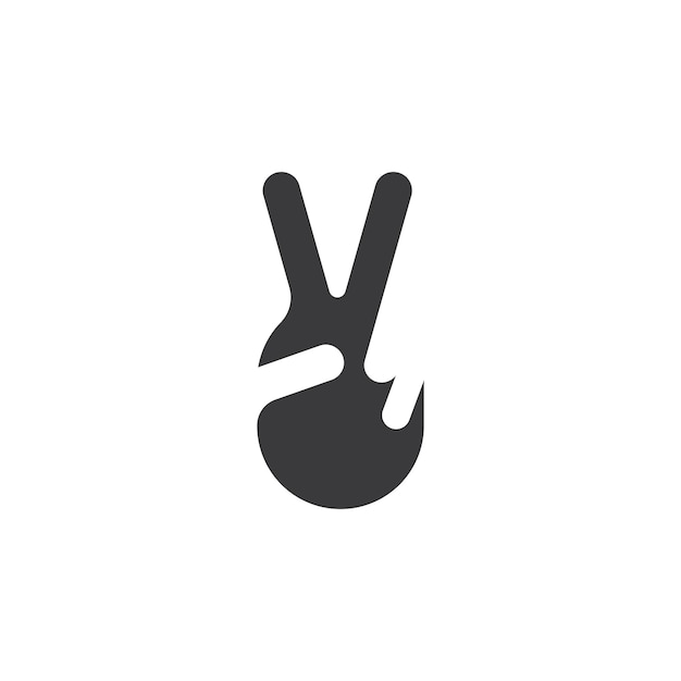 Peace hand gesture icon vector illustration design