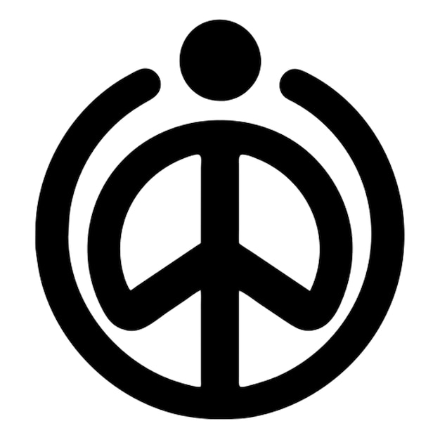 Vector peace logo