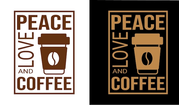 Peace love and coffee with patches for tshirts and otheruses