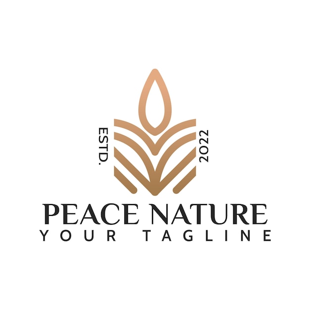 Peace nature logo