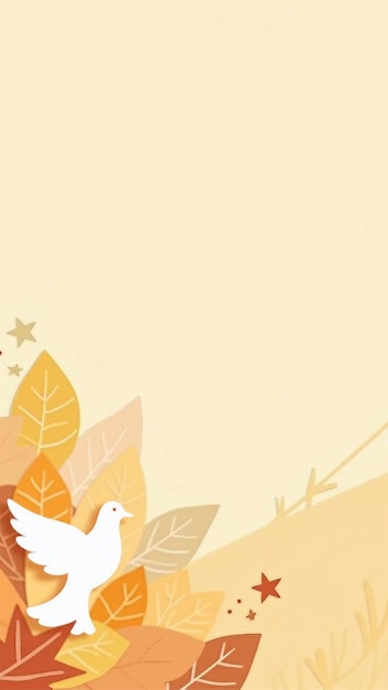 Vector peaceful autumn background