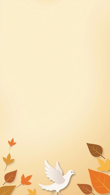 Vector peaceful autumn background