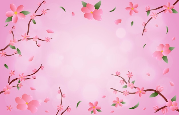 Peach Blossom Background