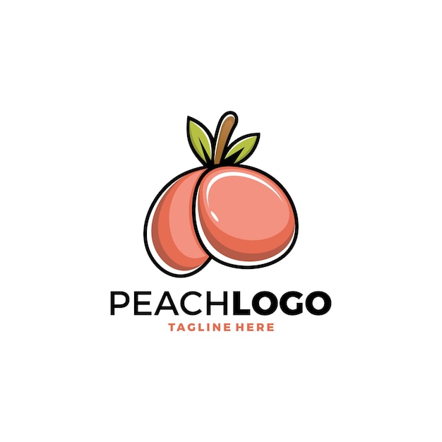 Peach logo design