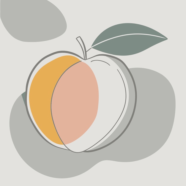 Vector peach white background vector illustration line circuit