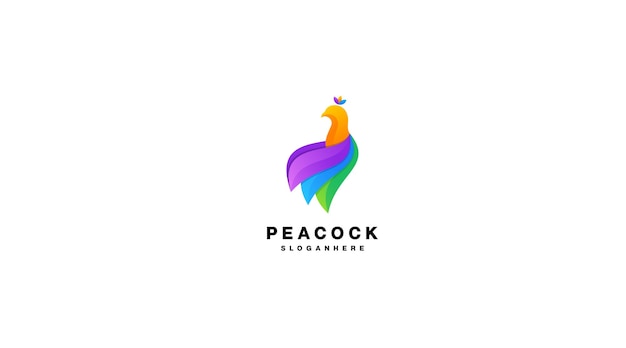 Peacock logo gradient colorful