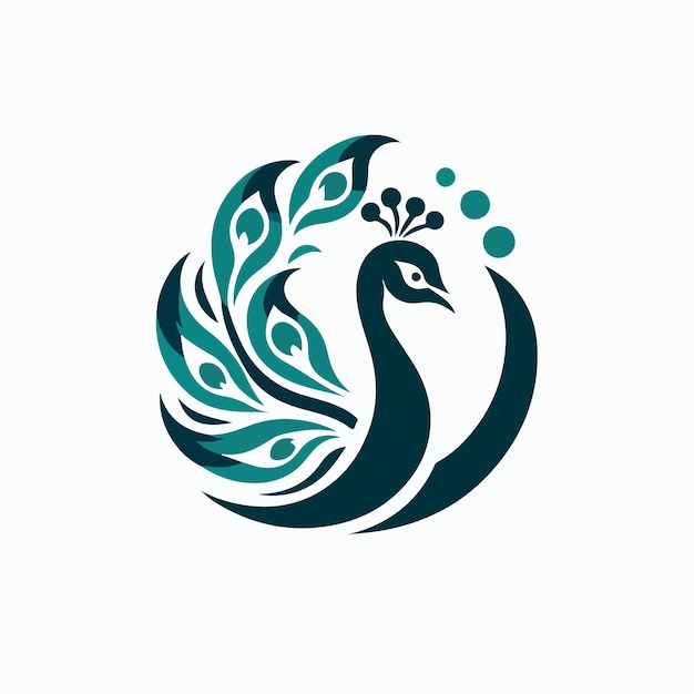 peacock logo illustration