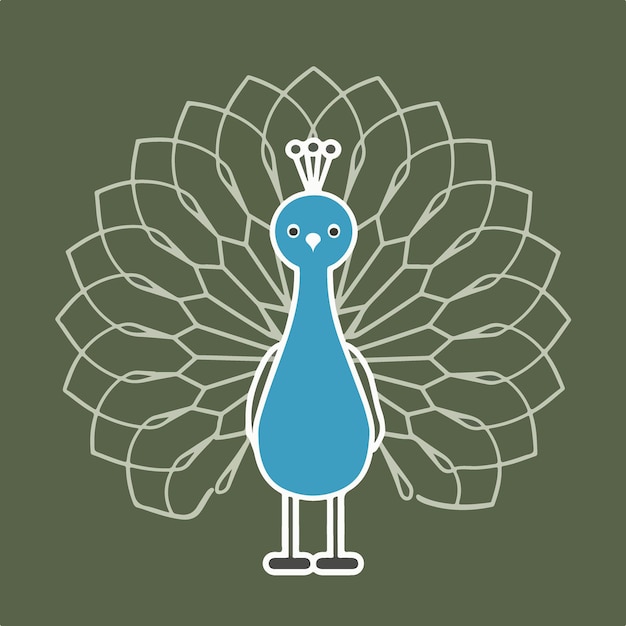 Peacock vector