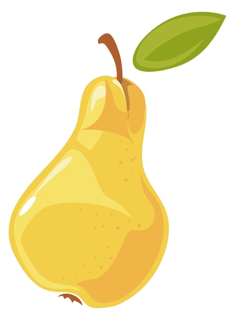 Pear icon Ripe fresh fruit Healthy sweet dessert