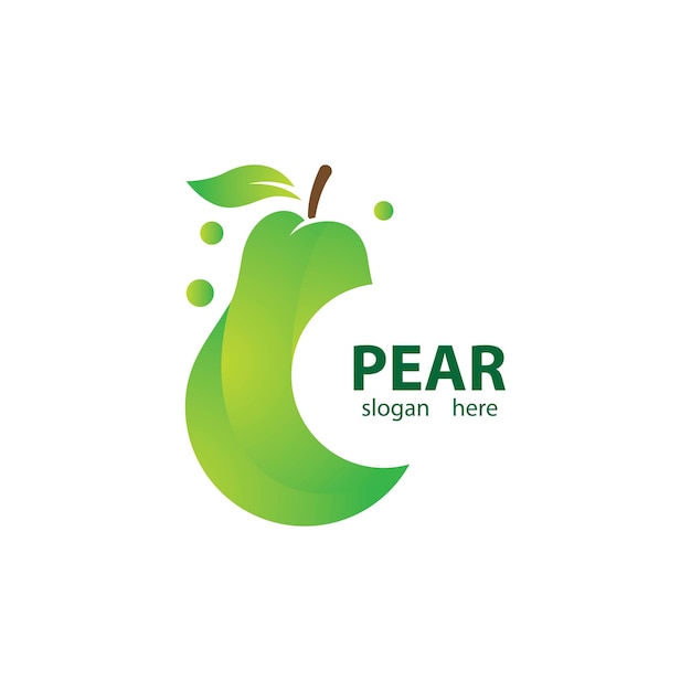 Pear logo images illustration design