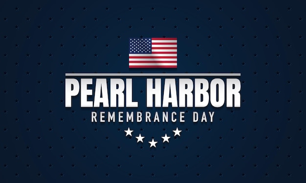 Vector pearl harbor remembrance day background design