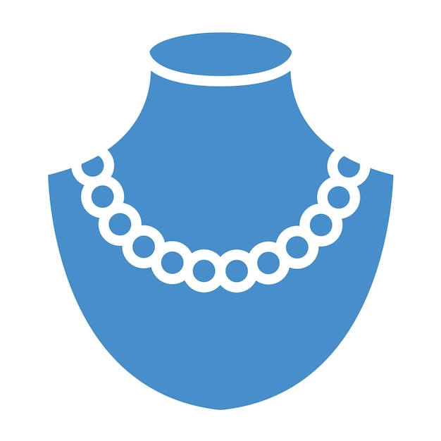 Pearl necklace Vector Icon Design Illustration