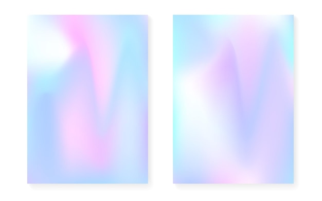 Pearlescent background with holographic gradient Hologram cover