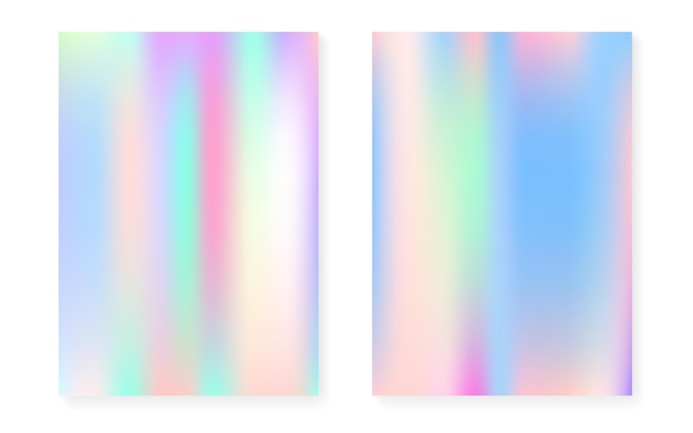 Pearlescent background with holographic gradient