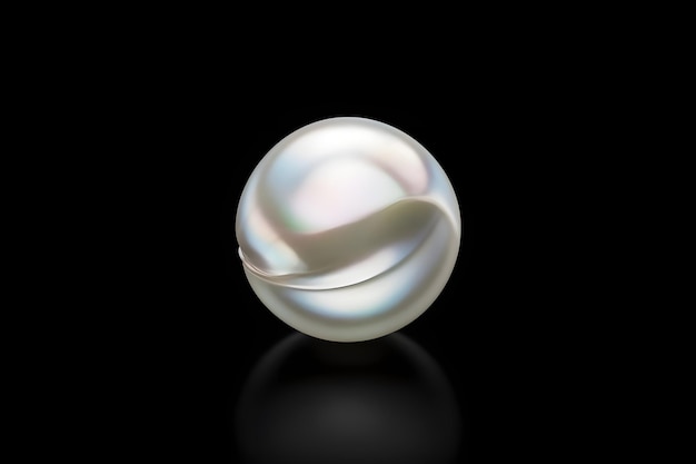 Pearls on a black background