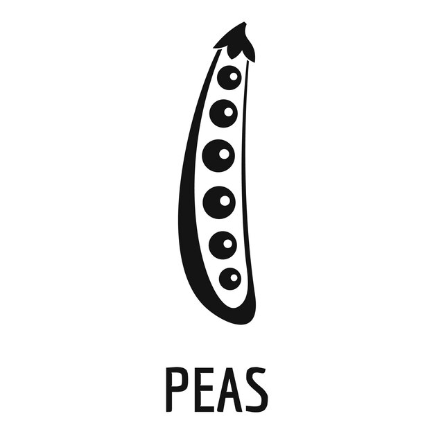 Peas icon Simple illustration of peas vector icon for web