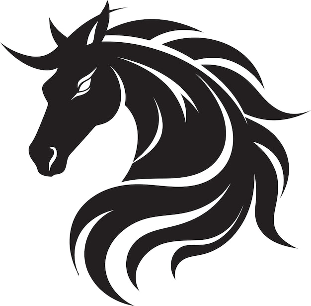 Pegasus Power Vector Horse Icon Design Canter Charm Emblematic Horse Logo