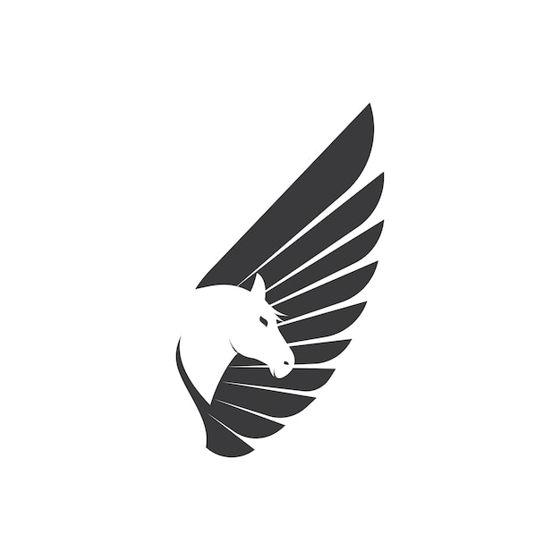 Pegasus Vector Logo Template vector illustration