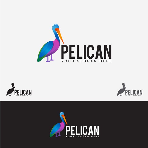 Pelican Bird Logo