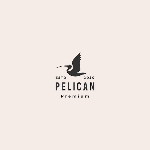 Pelican gulf bird logo