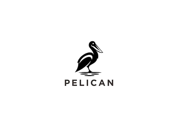 pelican logo design vector illustration