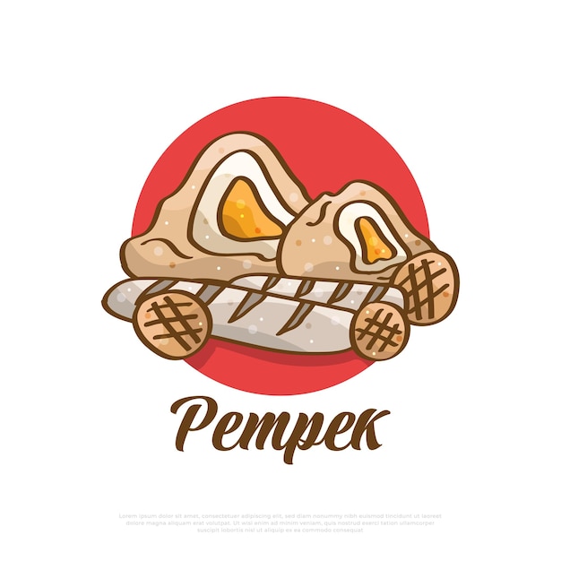 Pempek Illustration Indonesian Traditional Food Traditional Cuisine from Palembang Named EmpekEmpek