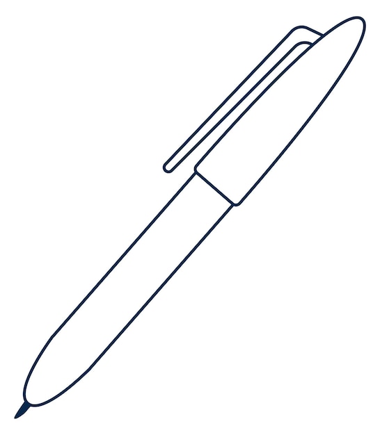 Pen icon Writing tool black line sign