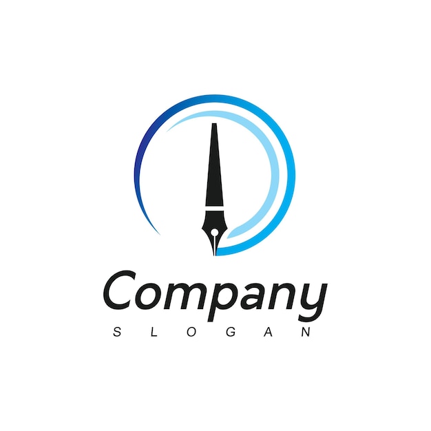 Pen Logo Business Education And Law firm Company Symbol