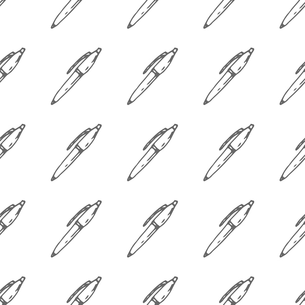 Pen seamless vector pattern