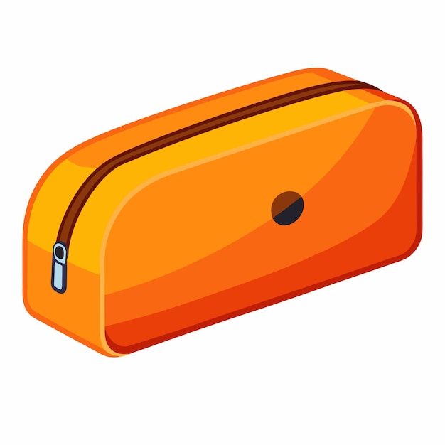 Vector pencil case in flat style on white background vector 8