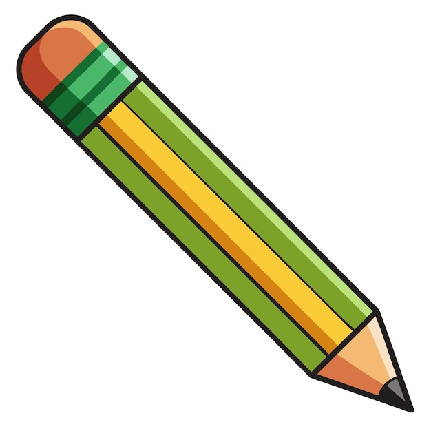 Vector pencil clipart vector art and illustration