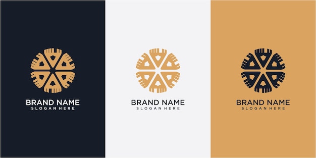 Pencil community logo design concept. pencil logo design template