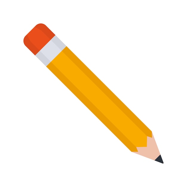 Pencil flat icon Education element