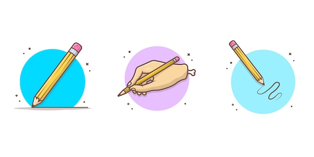 Pencil  Icon Illustration