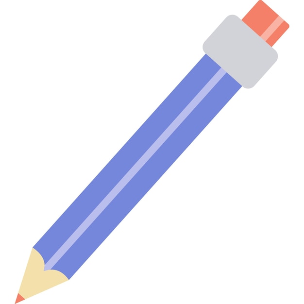 Pencil icon vector flat pen symbol isolated