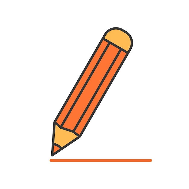 Pencil icon vector