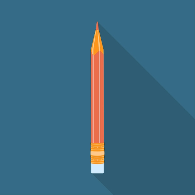 Pencil on stand icon Vector illustration