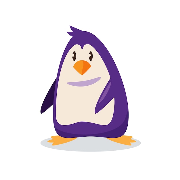 penguin cartoon character vector illustration