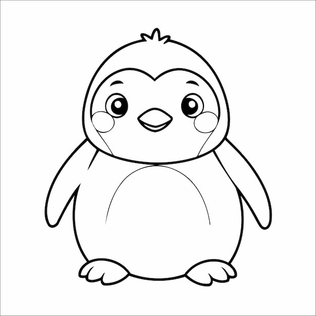 Penguin Coloring page for Kids