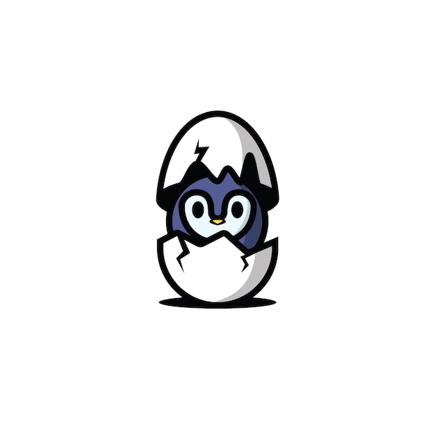 Penguin in the egg character