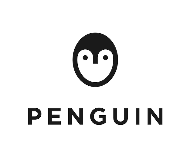 penguin logo design vector illustration