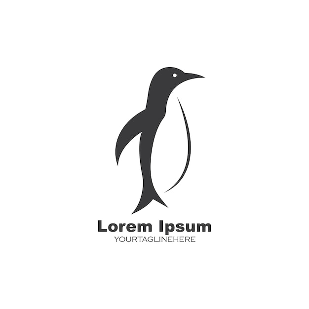 Penguin vector illustration design template