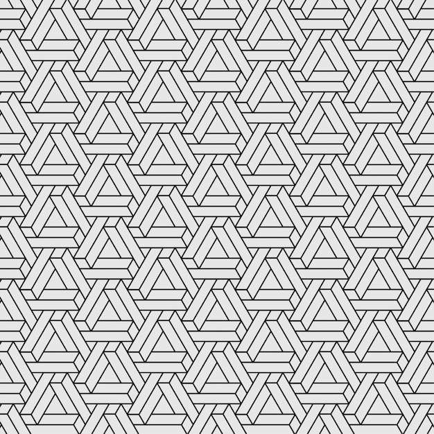 Penrose triangle pattern seamless 